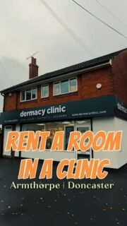 Doncaster beauty & aesthetics professionals, this is for you! 📢
We have two empty rooms available to rent at Dermacy Clinic, Armthorpe (Doncaster).

Ideal for qualified professionals with Level 2 / Level 3 /Level 4 (or equivalent).
Optional access to selected clinic equipment by agreement.

Flexible rental options. Professional clinic setting.
To enquire about pricing, availability, or to book a viewing, message us on WhatsApp or DM.