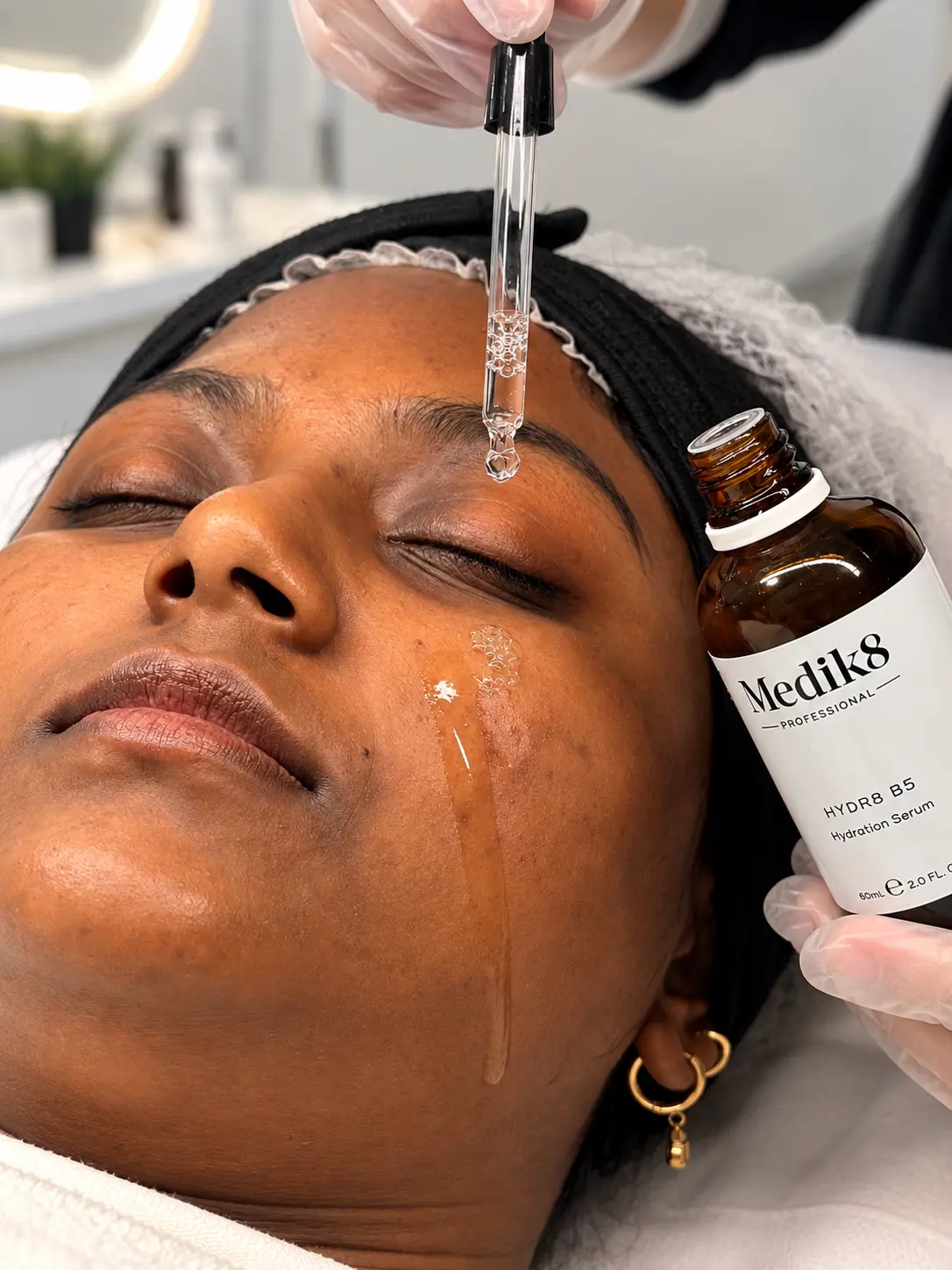Client with a darker skin tone during treatment at Dermacy Clinic in Armthorpe, Doncaster