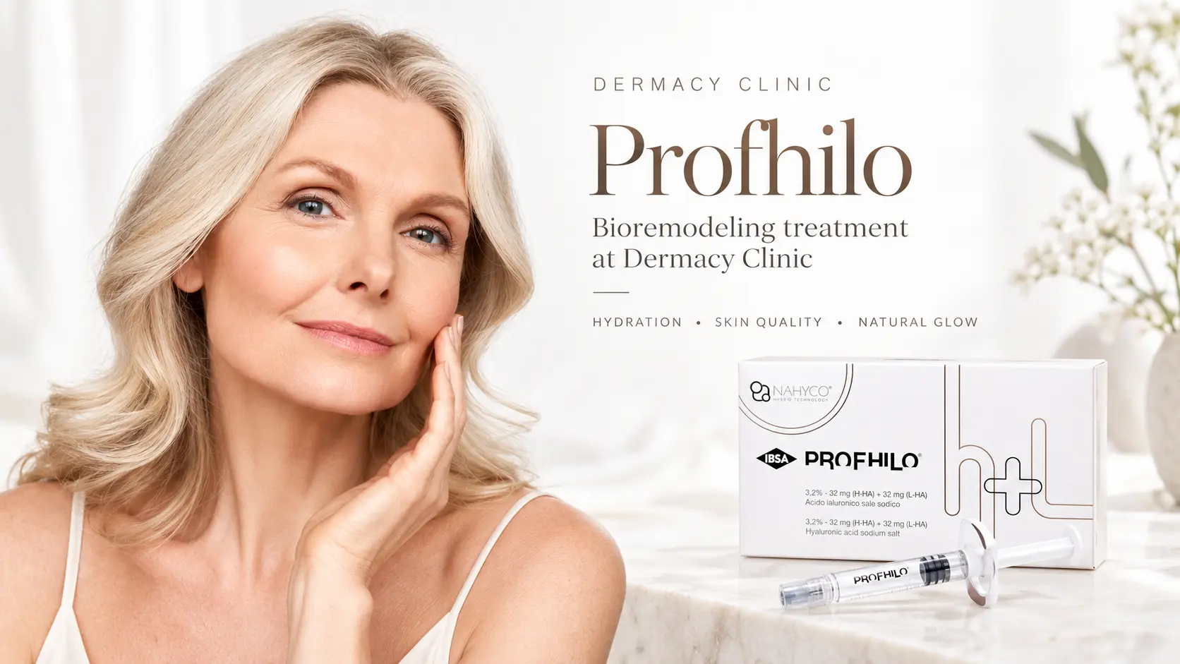 Profhilo bio-remodelling skin booster at Dermacy Clinic Doncaster